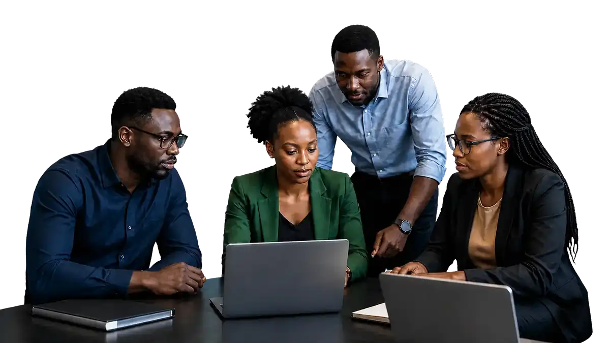 Amboseli multidisciplinary technology team collaborating in Nairobi